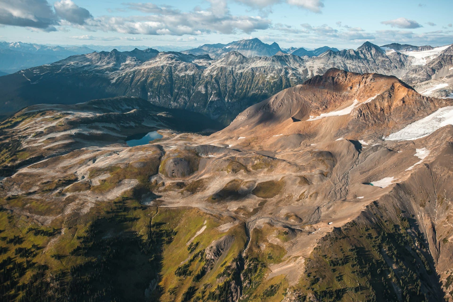 Rocky Mountain peaks under a clear blue sky